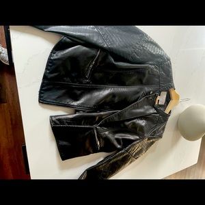 Black faux leather Jacket